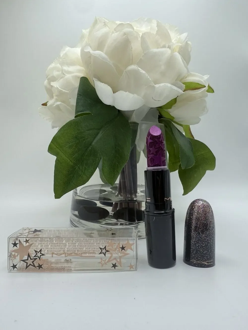 MAC Kiss of Stars Lipstick STARSTRUCK Pink/Purple Fuchsia